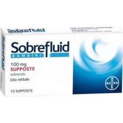 Sobrefluid Bambini 100 mg - fluidifying and mucolytic - 10 suppositories
