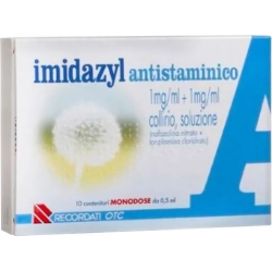 Imidazyl Antihistamine - eye drops for allergies and irritations - 10 single-dose vials of 0.5 ml