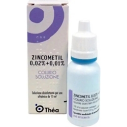 Zincometil 0.02% + 0.01% - disinfectant eye drops 15 ml