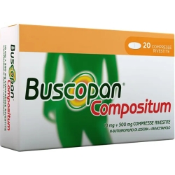 Buscopan Compositum 10 mg + 500 mg - diseases of the gastrointestinal tract 20 coated tablets