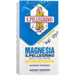 Magnesia S.Pellegrino 45% effervescent powder - treatment of constipation lemon flavour 100 g