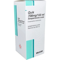 Quik 708 mg / 100 ml Oral Suspension - cough suppressant - 200 ml bottle