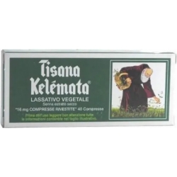 Senna Leaves Herbal Tea - Vegetable laxative for constipation 40 coated tablets 16 mg