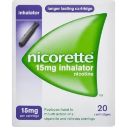 Nicorette 15 mg Inhalator - to quit smoking 20 filters