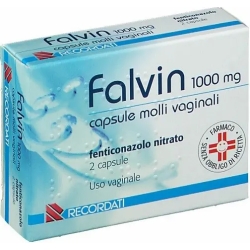 Falvin - treatment of infections - 2 vaginal suppositories 1000 mg