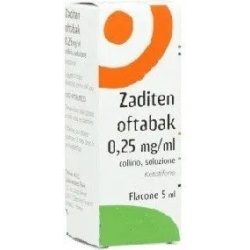 Zaditen Oftabak 0,25 mg/ml Ketotifene 5 ml