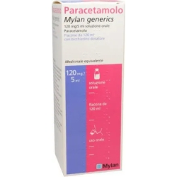 Paracetamolo 120 mg/5 ml - antipyretic analgesic syrup - 120 ml