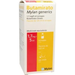 Butamirate 1.7 mg - cough suppressant syrup 125 ml