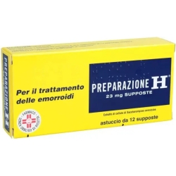 Preparation H 23 mg - for the treatment of haemorrhoids 12 suppositories