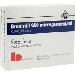 Brunistill eye drops 0.025 mg - treatment of allergic conjunctivitis 20 single dose vials of 0.5 ml