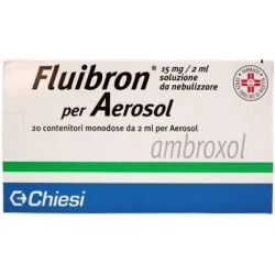 Fluibron Aerosol 15 mg / 2 ml - for respiratory diseases 20 vials of 2 ml