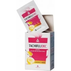 Tachifludec - analgesic antipyretic 10 honey-lemon flavour bags