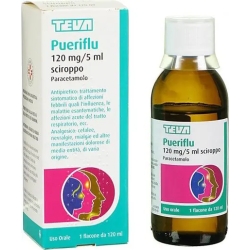Pueriflu 120 mg/5 ml - sciroppo analgesico ed antipiretico 120 ml