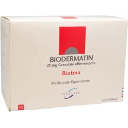 Biodermatin 20 mg - effervescent granules - biotin deficiency - 30 bags
