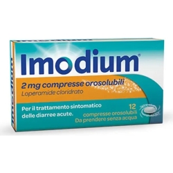 Imodium 2 mg - treatment of acute diarrhoea 12 buccal tablets