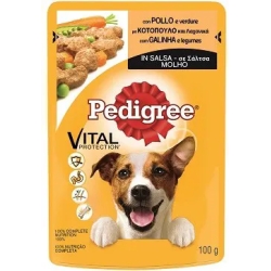 Pouch chicken & vegetables in gravy - wet food for adult dogs - 24 bags x 100 g
