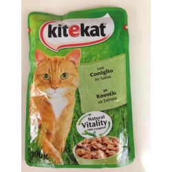 Wet cat food with Rabbit - pack of 48 bags x 100 g