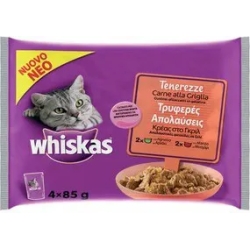 tender bites - grilled meat with lamb and beef - wet cat food - 4x85 g