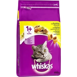 Adult 1+ dry cat food with chicken - 950 g