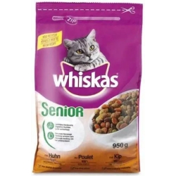 Senior 7+ with chicken - dry food for adult cats - 950 g