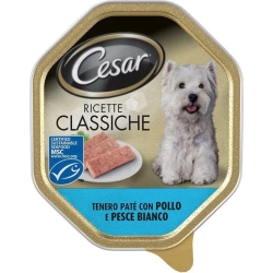 Pasty with moist white chicken and fish dog gr 150 Dog wet food