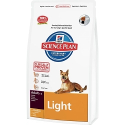 science plan canine adult light medium dry food chicken 3 kg