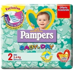 Baby dry mini size 2 (3-6 kg) 24 nappies
