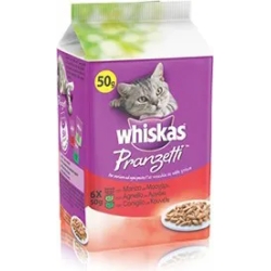 Pranzetti - meals - Assorted meats and vegetables in gravy - wet cat food - multipack of 6 bags x 50 g