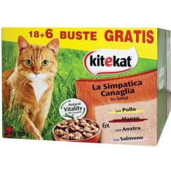 The little rascal - wet cat food - multipack of 24 bags x 100 g