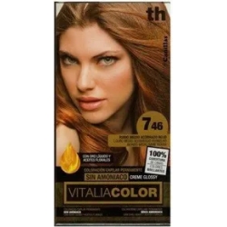 hair dye without ammonia n. 7-46 medium blonde copper red