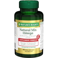 natural mix omega dietary supplement of fish oil 60 pearls