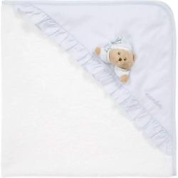 Newborn bathrobe puccio light blue