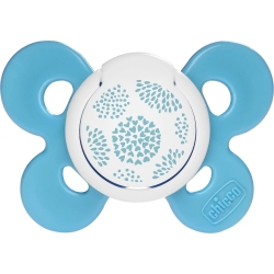 silicone physio comfort pacifier 6-16 M blue assorted patterns
