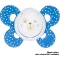 silicone physio comfort pacifier 6-16 M blue assorted patterns