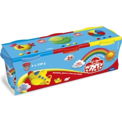 Tris Paste for Play 220?g Jars in Yellow, Red and Blue