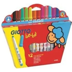 be-be washable supermarkers case 12 colours