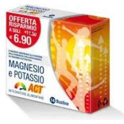 magnesium and potassium act - dietary supplement - 14 bags