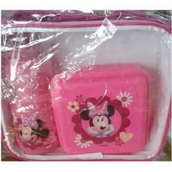 Disney Minnie Mouse Pink Children's Character School Full Pack Lunch Bag - Snack Container, Sport Bottle
