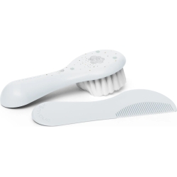 light blue brush and comb set