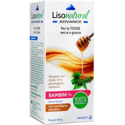 lisonatural advance - children's syrup for dry and chesty cough - 180 g