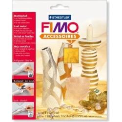 Fimo Accessoires metal sheets - 7 pcs - Gold - 14x14 cm