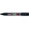 uniposca medium point 5 m - black - pack of 12 markers