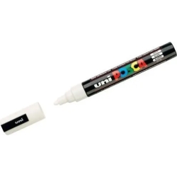 Uniposca medium point 5 m - white pack of 12 markers