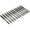 ballpoint erasable pen frixion - black 0.7mm - pack of 12 pcs