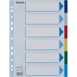Plastic index, plain, coloured