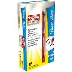 premium replay - 12 red erasable pens 0.7 mm