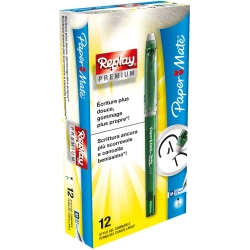 replay premium erasable pen 0,7 mm green - pack of 12 pcs