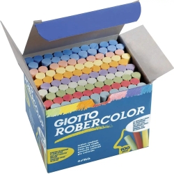 robercolour- pack of 100 coloured round chalks