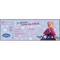 Frozen - 20Party Invites Assorted Colours [Cannot Guarantee English Text]