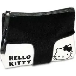 bag with shaved fur and black faux leather